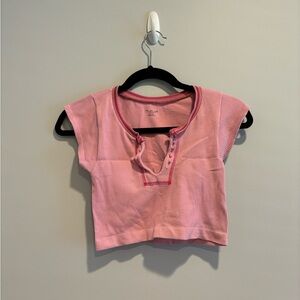 Out From Under Go For Gold Seamless Pink Top